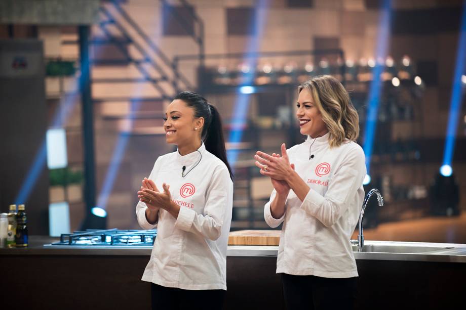 Deborah e Michele durante a final do MasterChef