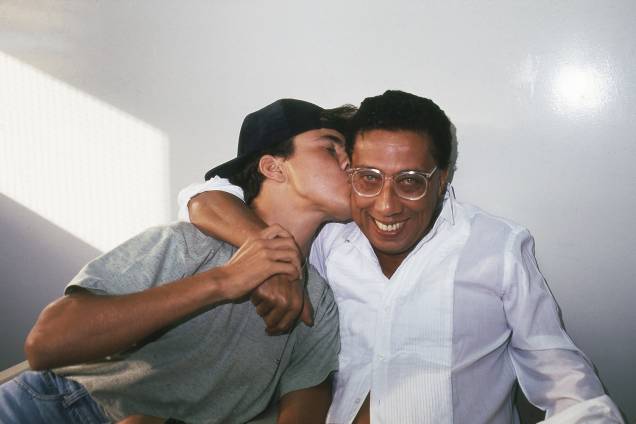 Paulo Silvino com o filho Flávio Silvino. Paulo Silvino com o filho Flávio Silvino.