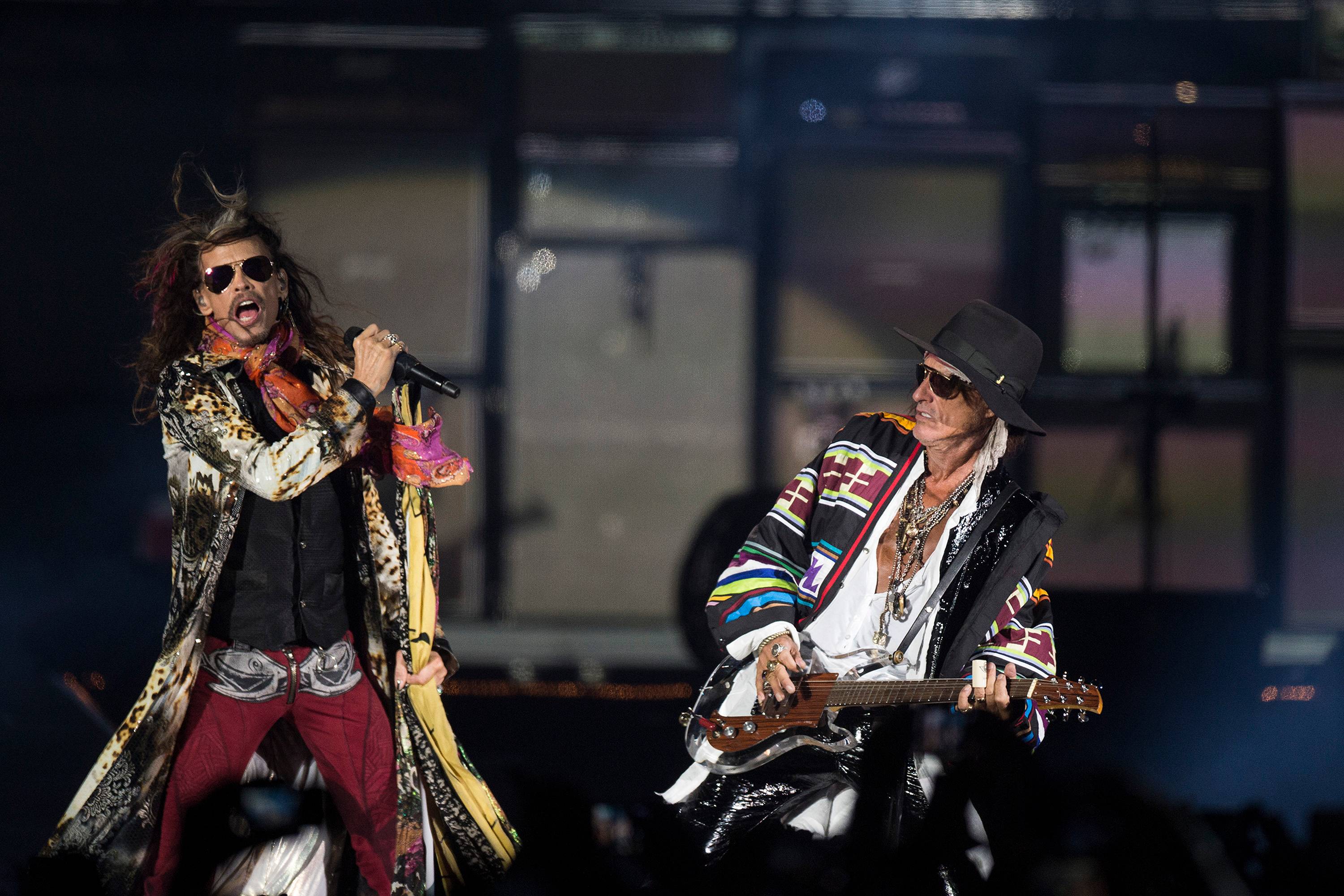 Aerosmith não tem descanso durante show em São Paulo