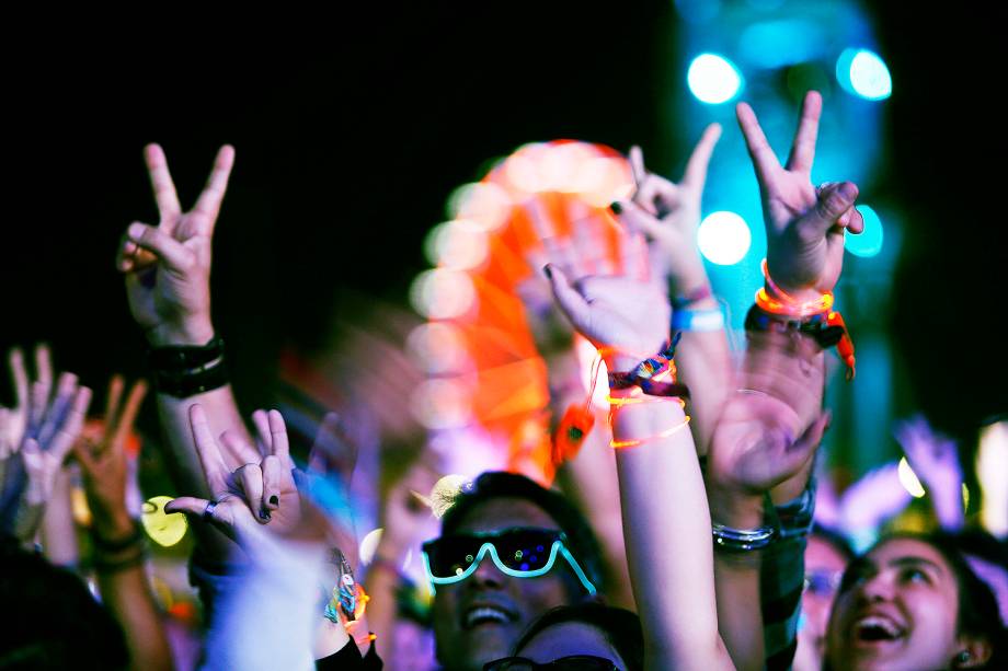 Público durante o show da Banda Skank no segundo dia de shows do Rock In Rio 2017, no Parque Olímpico, na Barra da Tijuca, zona oeste do Rio de Janeiro (RJ) - 16/09/2019