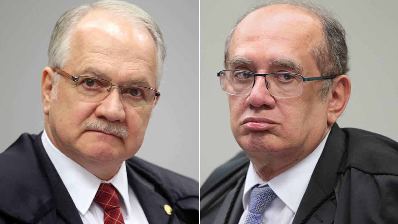 O ministros Edson Fachin e Gilmar Mendes