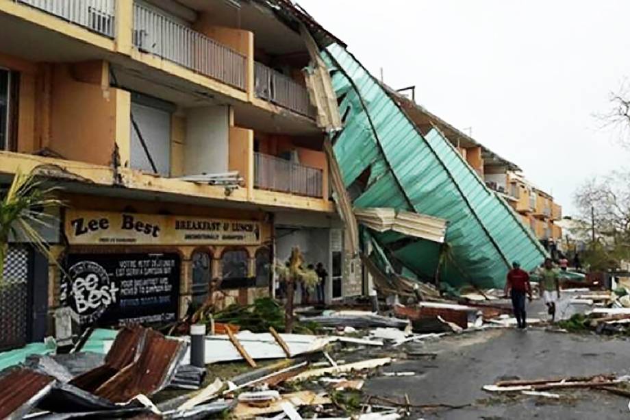 Furacão Irma deixou devastação na Ilha de Saint Martin, no Caribe - 07/09/2017