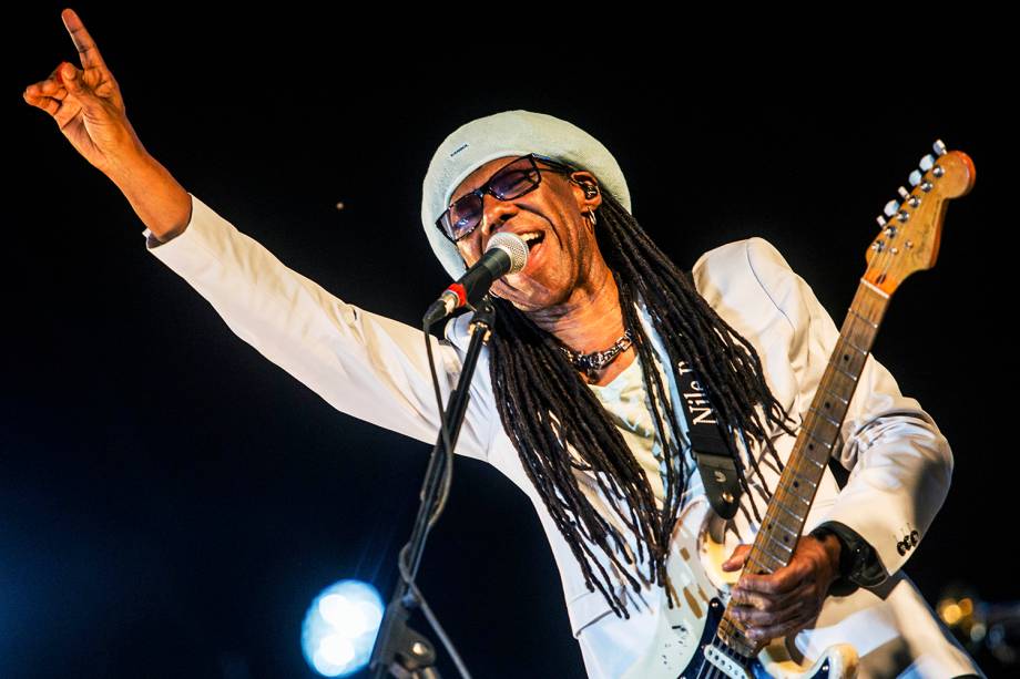 Nile Rodgers & Chic durante o terceiro dia da sétima edição ção do Rock In Rio realizada no Parque Olímpico do Rio de Janeiro, RJ - 17/09/2019