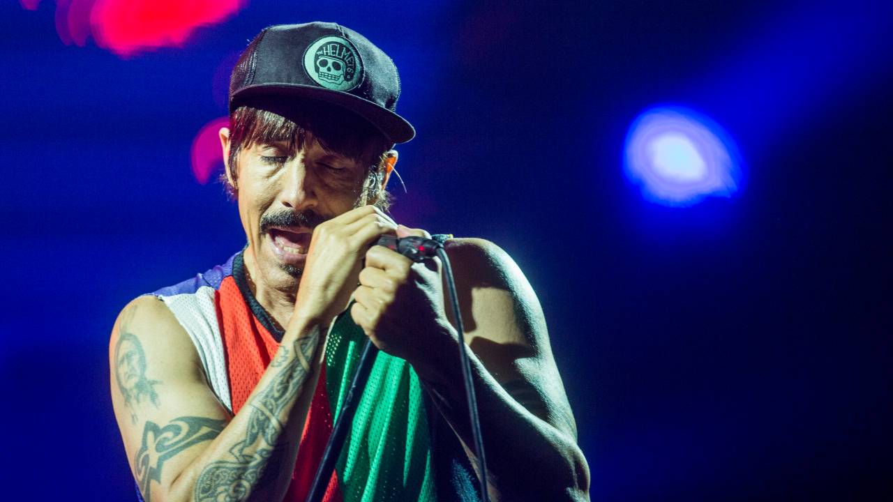 Anthony Kiedis, vocalista do Red Hot Chilli Peppes, se apresenta no sexto dia de Rock in Rio
