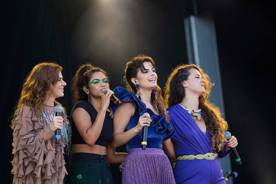 Lucy Alves, Emanuele Araújo, Tie e Mariana Aydar fazem homenagem para João Donato, no segundo dia do Rock in Rio no Parque Olímpico no Rio de Janeiro - 16/09/2017