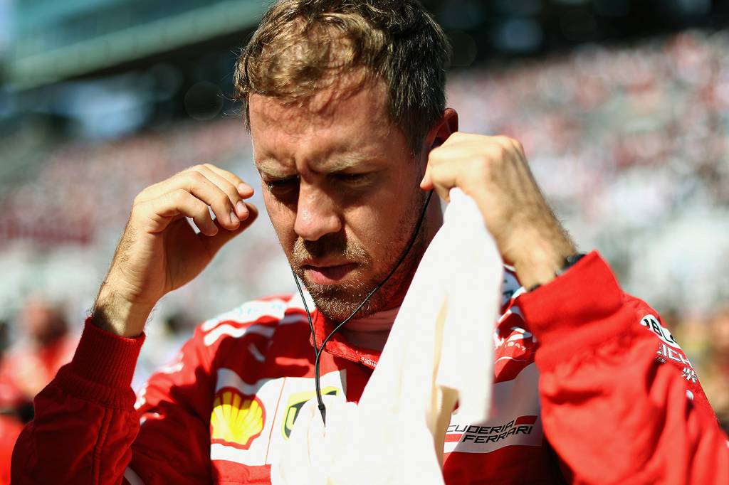 Sebastian Vettel abandona o Grande Pr&eacute;mio do Jap&atilde;o de F&oacute;rmula 1, em Suzuka - 08/10/2017