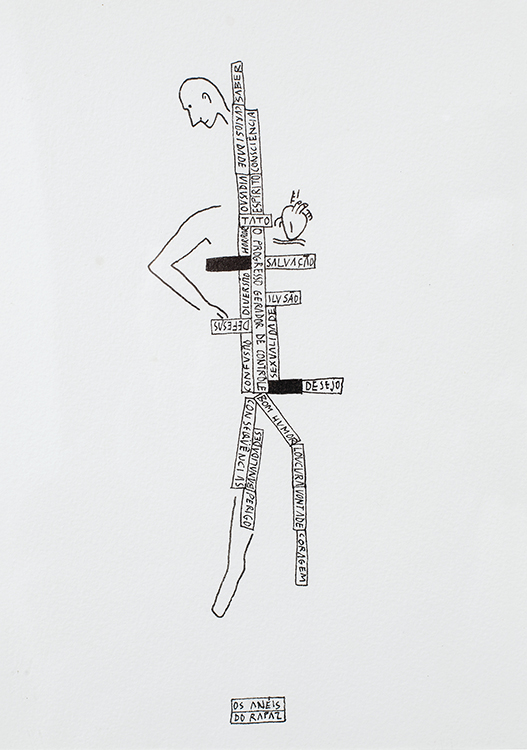 'Os Anéis do Rapaz', de José Leonilson (Fortaleza, Brasil, 1957 – São Paulo, Brasil, 1993) 'Os Anéis do Rapaz', de José Leonilson (Fortaleza, Brasil, 1957 – São Paulo, Brasil, 1993)