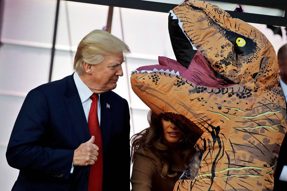 O presidente dos Estados Unidos, Donald Trump, durante evento de Halloween na Casa Branca - 30/10/2017