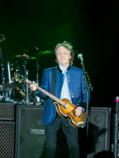 Paul McCartney durante show da turnê One On One no Allianz Parque, em São Paulo - 15/10/2017