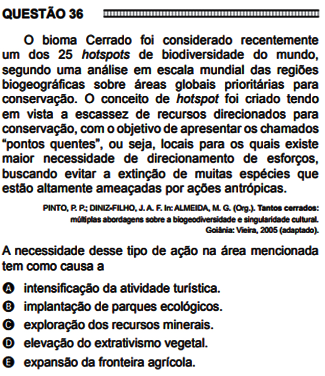 Quest&atilde;o 36