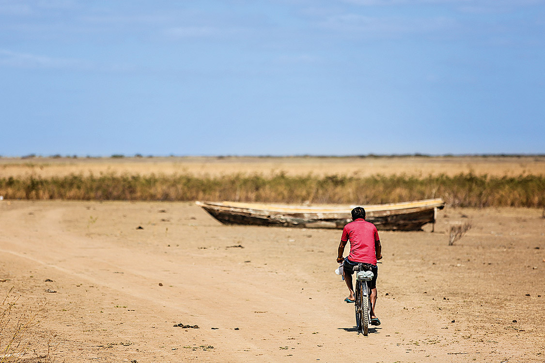 A pior seca - &Aacute;rea do reservat&oacute;rio de Sobradinho: perto do volume morto
