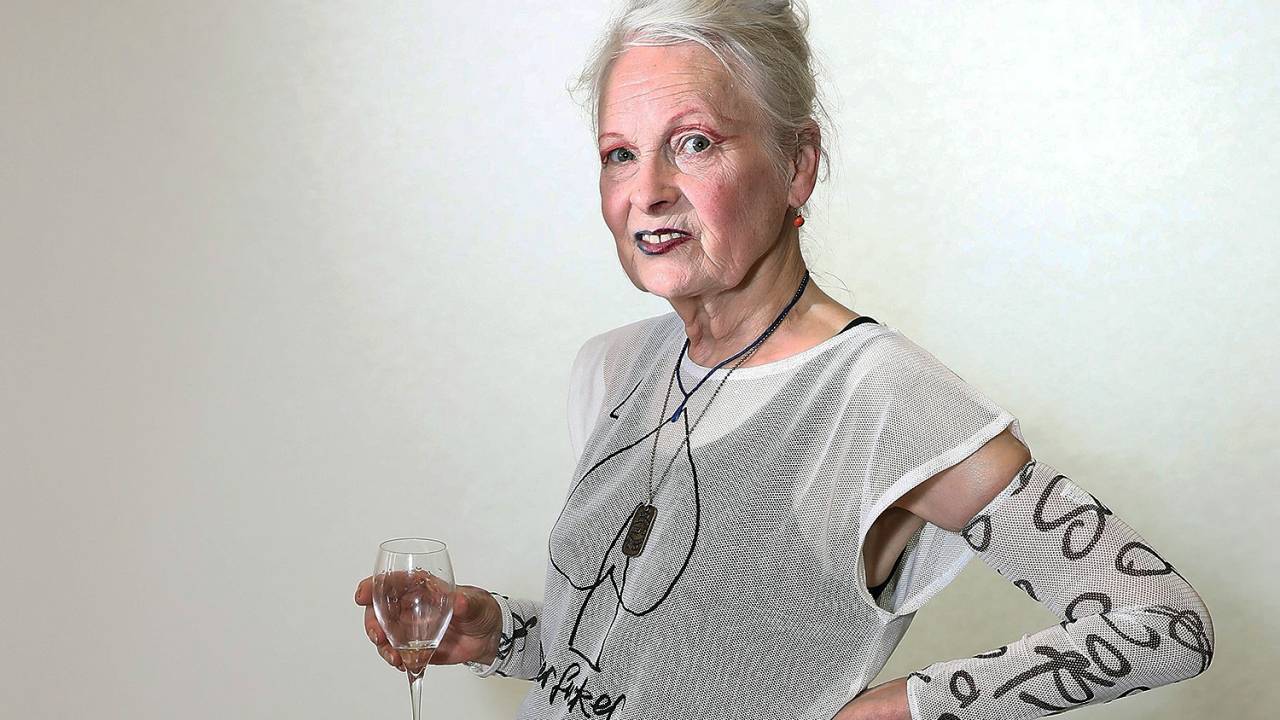 A estilista Vivienne Westwood