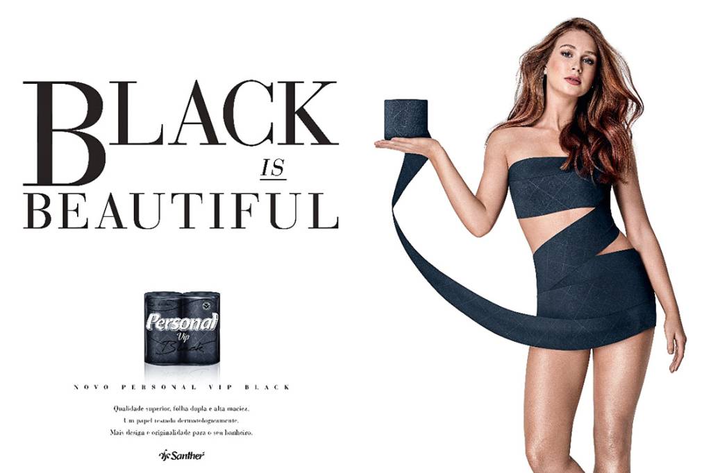 Desastre – Outro cancelamento: slogan negro para vender papel higiênico