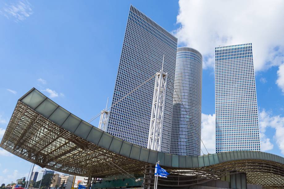 Torres Azrieli em Tel Aviv, Israel