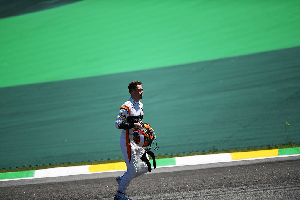 O piloto Stoffel Vandoorne, da Mercedes, durante o Grande Pr&ecirc;mio do Brasil em Interlagos - 12/11/2017