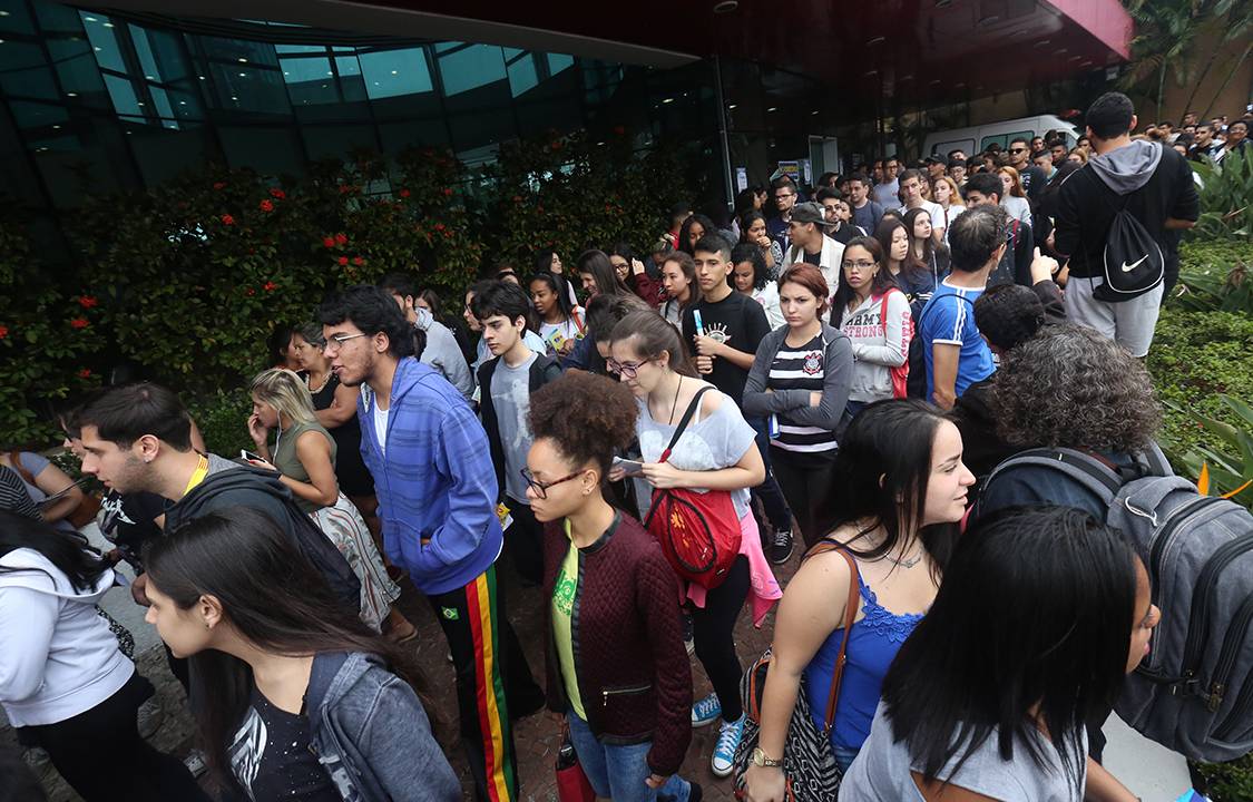 Estudantes se preparam para a prova do ENEM, em São Paulo