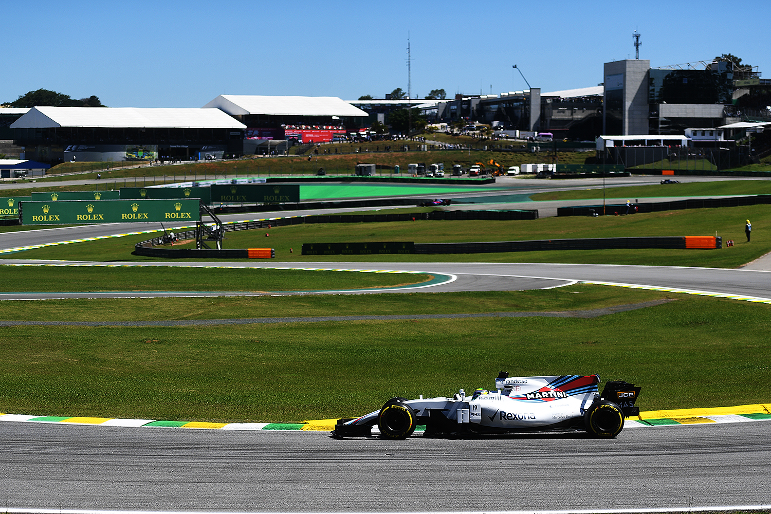 O piloto Felipe Massa, da Williams, durante o Grande Pr&ecirc;mio do Brasil em Interlagos - 12/11/2017