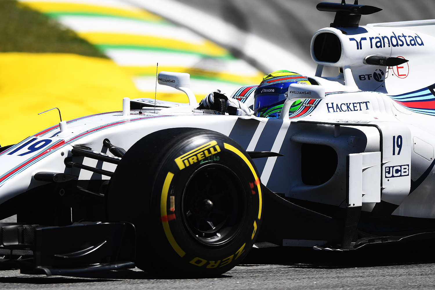 O piloto Felipe Massa, da Williams, durante o Grande Pr&ecirc;mio do Brasil em Interlagos - 12/11/2017