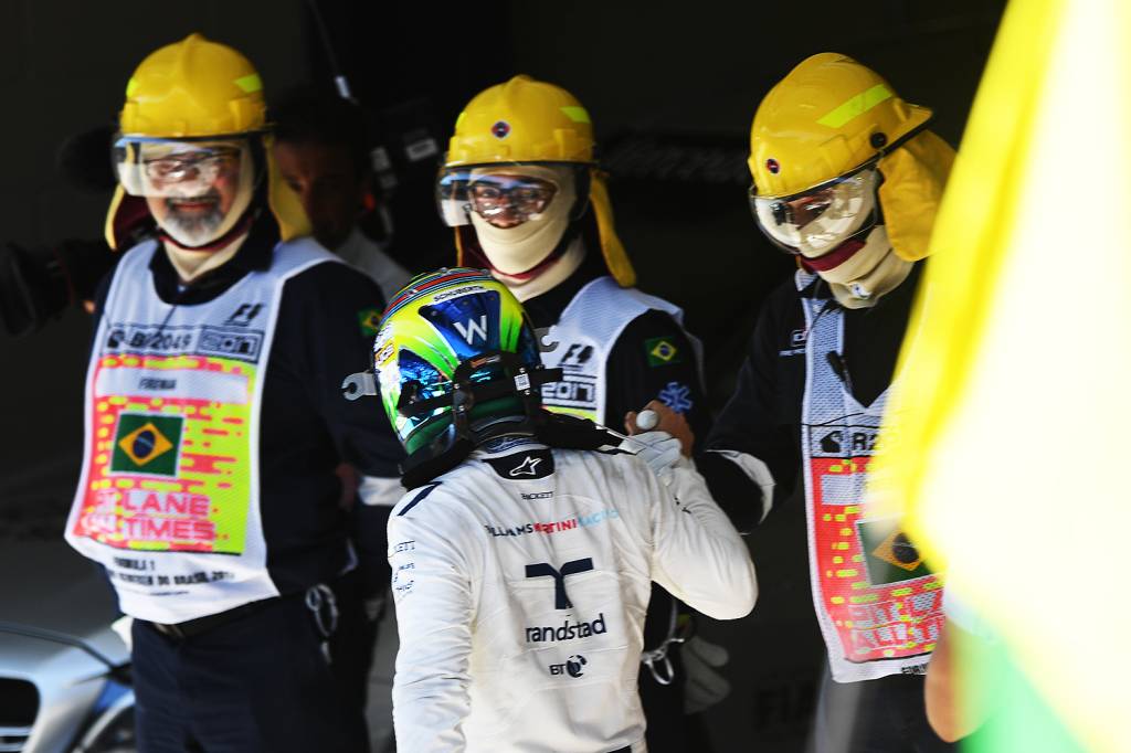 Felipe Massa ap&oacute;s seu &uacute;ltimo GP no Brasil