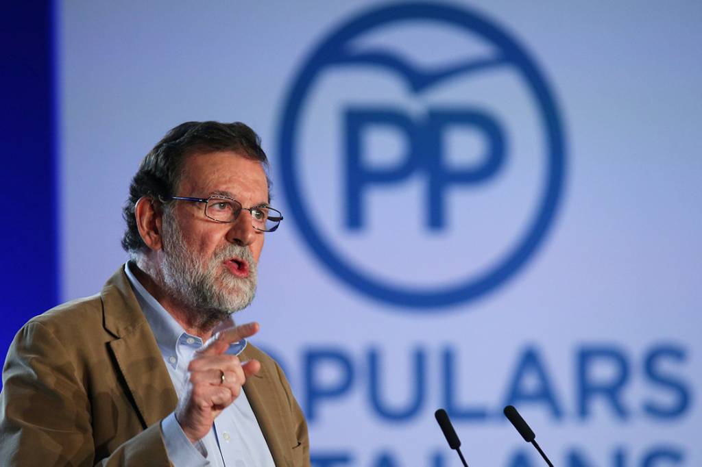 Em Barcelona, Rajoy convoca ‘maioria silenciosa’ para eleições