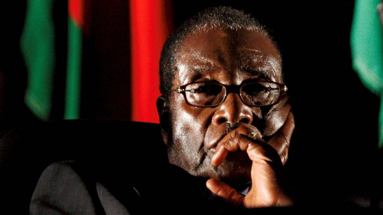 O ditador do Zimbábue Robert Mugabe