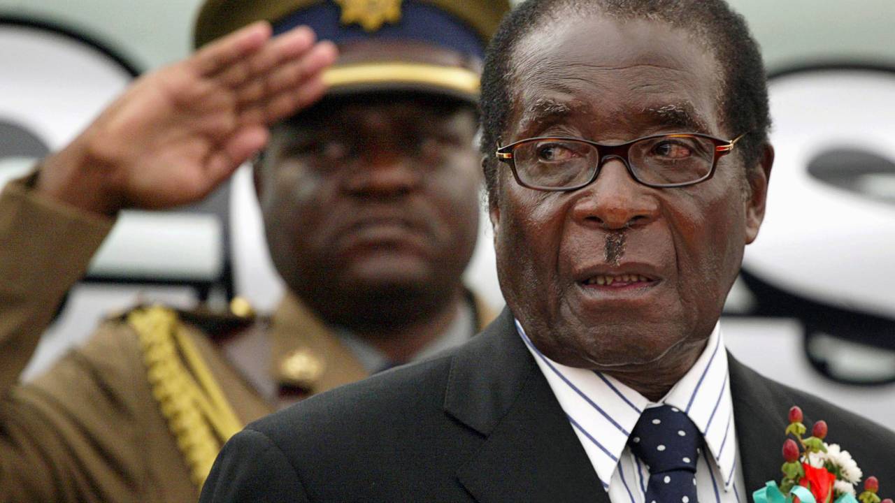 O ditador do Zimbábue Robert Mugabe