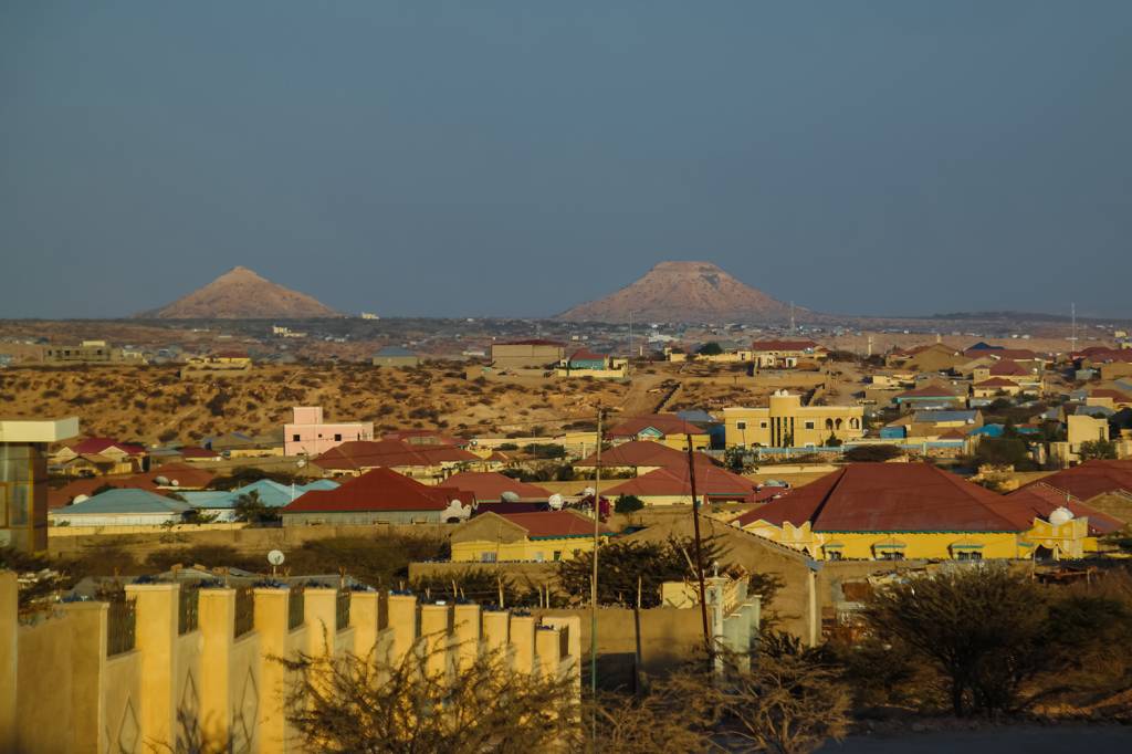 Vista da cidade de Hargeisa, na Somalil&acirc;ndia.