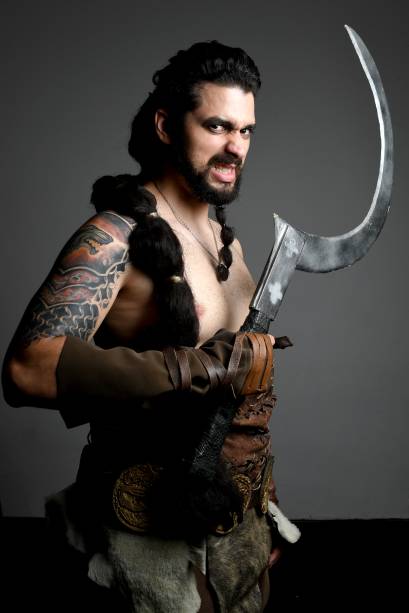 Cosplay do personagem Khal Drogo, do seriado Game Of Thrones, na CCXP 2017, em São Paulo