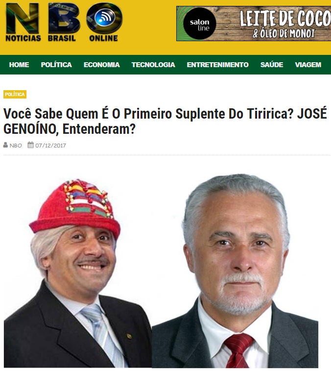 fake news tiririca