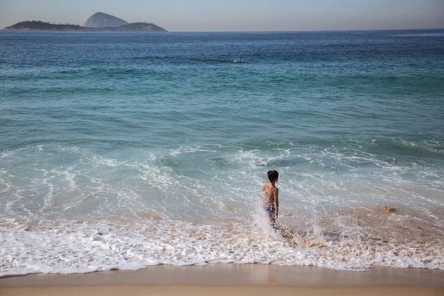 Vista da praia do Leblon, no Rio de Janeiro Vista da praia do Leblon, no Rio de Janeiro
