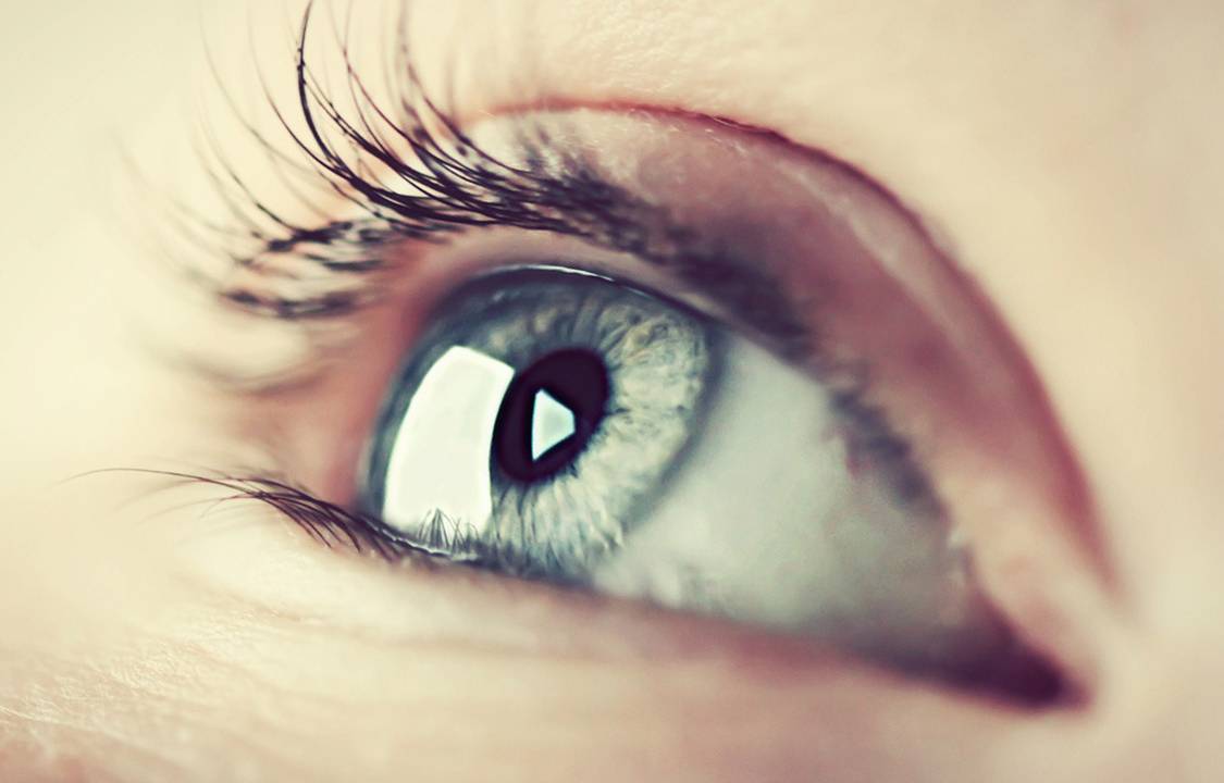Olhos, cílios, sobrancelha, idosa