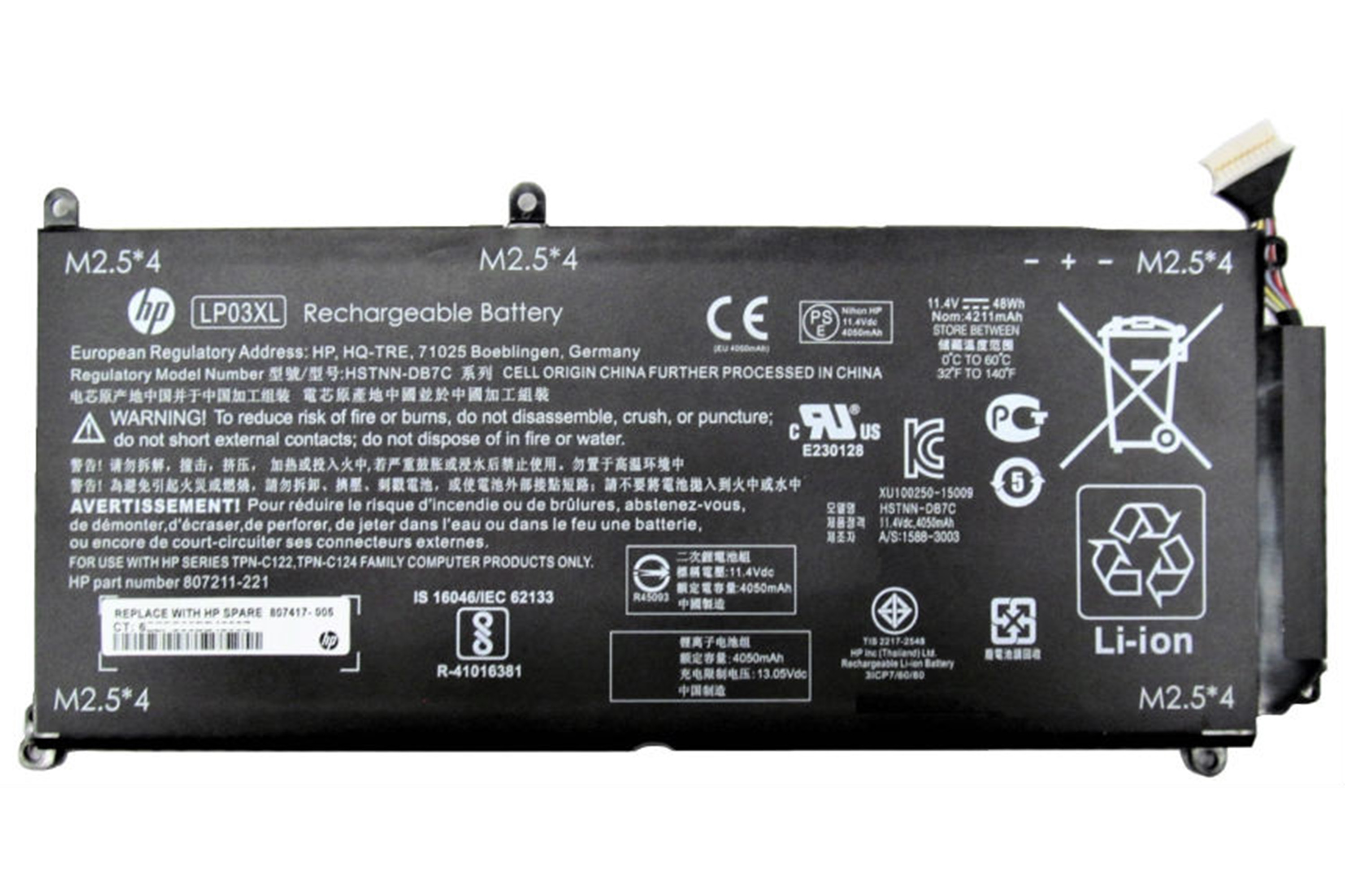 Bateria notebook HP