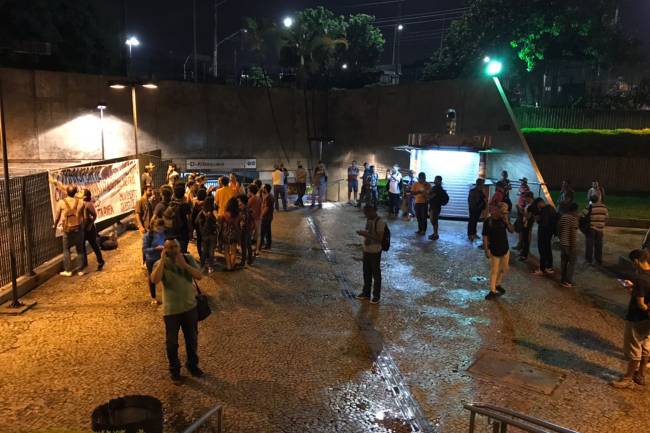 Greve no metrô em São Paulo