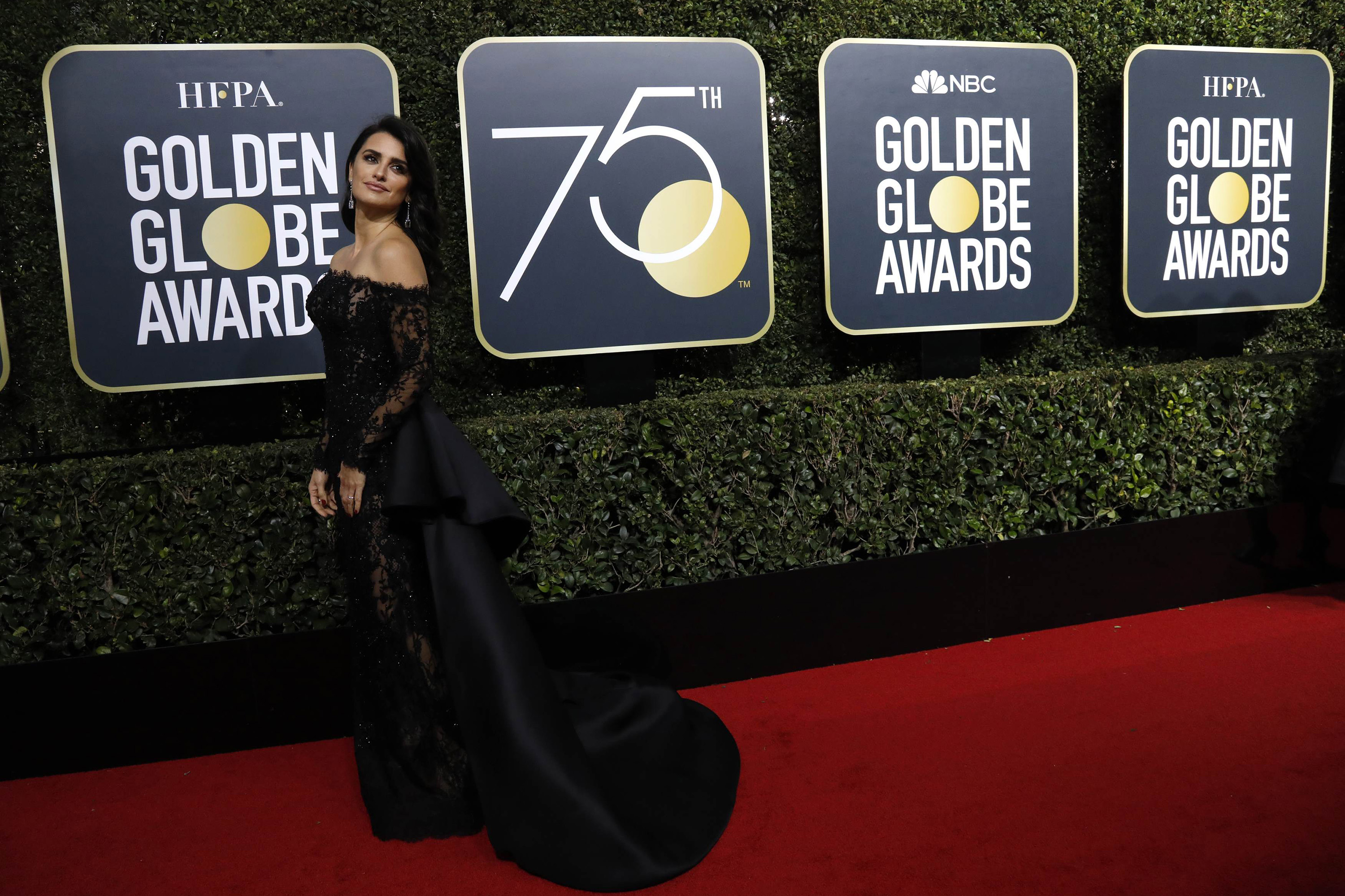 Tapete vermelho do 75&ordm; Globo de Ouro