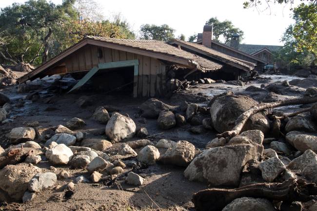 Deslizamento de terra na California (EUA) Imagens do dia - Deslizamento de terra na California (EUA)