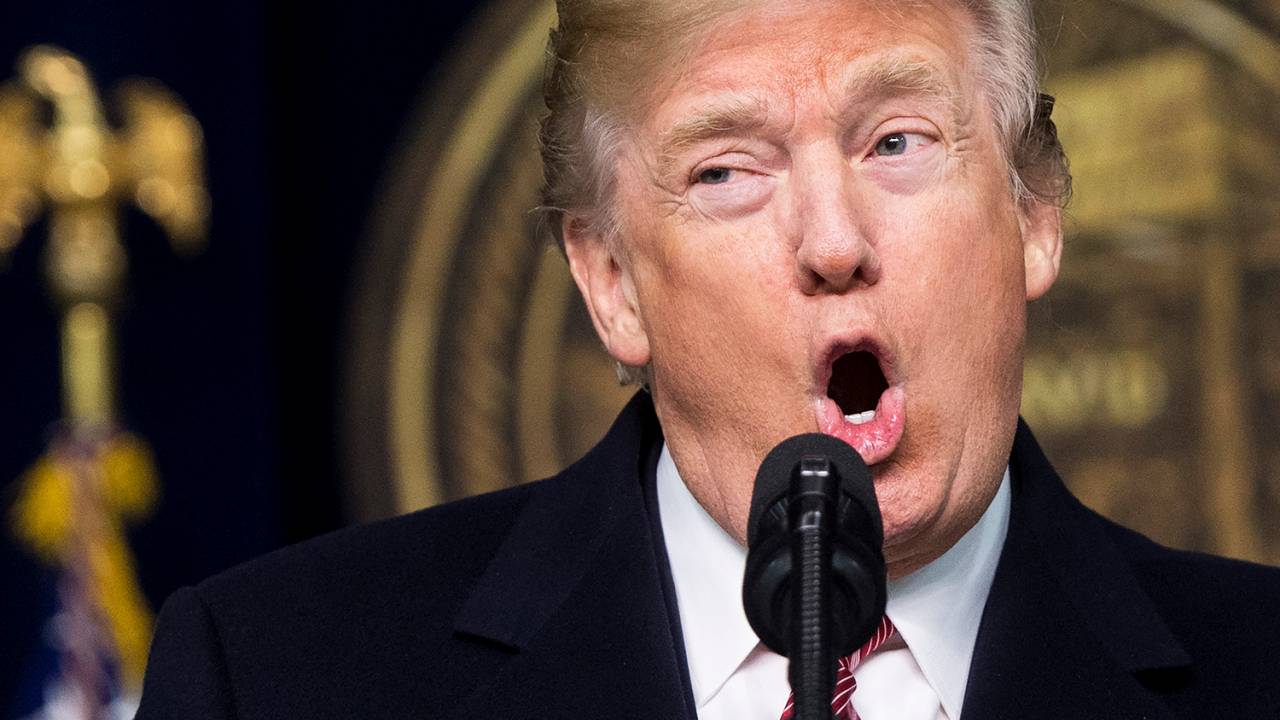 O presidente dos Estados Unidos, Donald Trump, discursa durante evento na cidade de Thurmont, localizada no estado americano de Maryland - 06/01/2018
