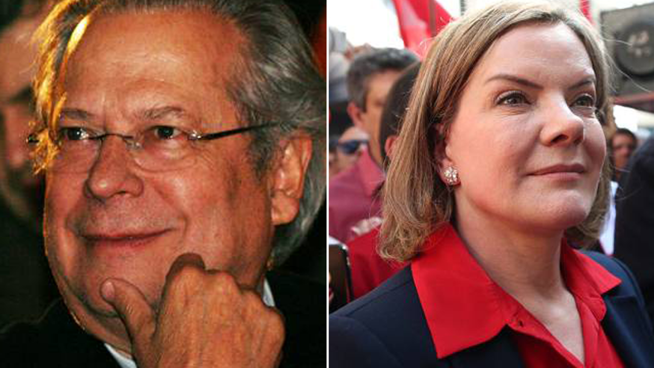 Gleisi Hoffmann e Zé Dirceu