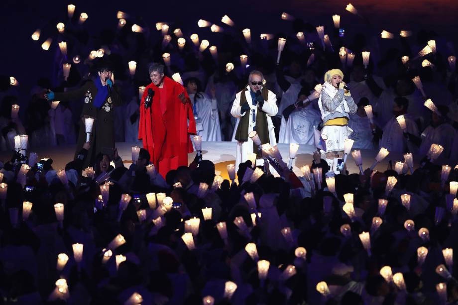 Cantores dão show na abertura dos Jogos Olímpicos de Inverno Pyeongchang - 09/02/2018