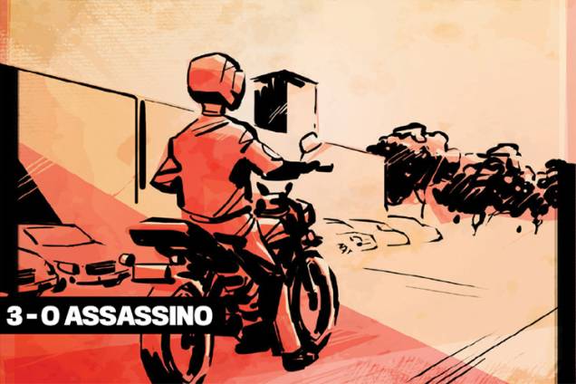 3 - O assassino: um homem misterioso, vestido de blusa azul e calça jeans, procurou por Roberto do PT na sede de sua empresa, em Candeias, na região metropolitana de Salvador. Nas duas primeiras tentativas, eles se desencontraram. Em 17 de janeiro, a data do crime, o assassino esperou por sua vítima durante quatro horas e meia em cima de uma motocicleta vermelha 3 - O assassino: um homem misterioso, vestido de blusa azul e calça jeans, procurou por Roberto do PT na sede de sua empresa, em Candeias, na região metropolitana de Salvador. Nas duas primeiras tentativas, eles se desencontraram. Em 17 de janeiro, a data do crime, o assassino esperou por sua vítima durante quatro horas e meia em cima de uma motocicleta vermelha