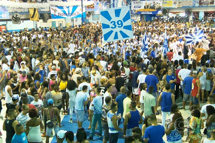 Quadra da escola de samba Beija-Flor de Nilópolis, no Rio de Janeiro (RJ)