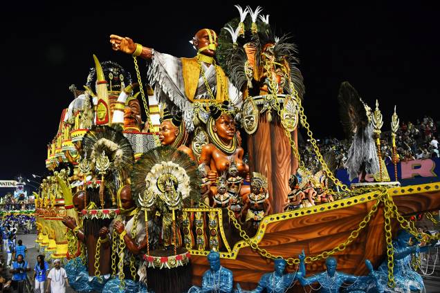 A escola de samba Acadêmicos do Tatuapé homenageia o estado do Maranhão, durante o desfile da agremiação no Sambódromo do Anhembi, em São Paulo (SP) - 10/02/2018 A escola de samba Acadêmicos do Tatuapé homenageia o estado do Maranhão, durante o desfile da agremiação no Sambódromo do Anhembi, em São Paulo (SP) - 10/02/2018