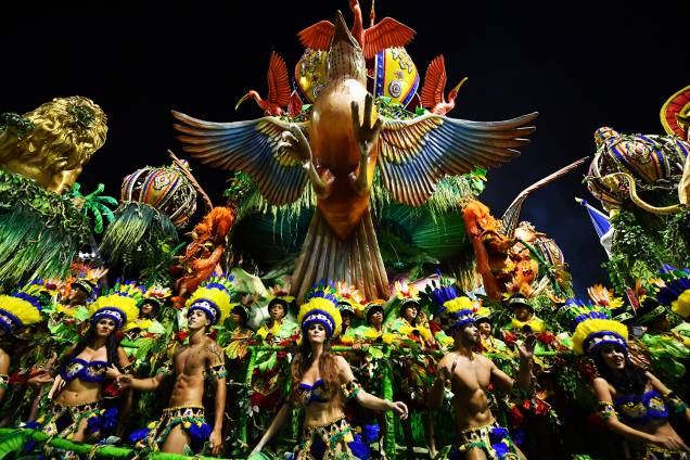 Desfile da escola de samba Acadêmicos do Tatuapé, no Sambódromo do Anhembi, em São Paulo (SP), durante a primeira noite do Carnaval paulistano- 10/02/2018 Desfile da escola de samba Acadêmicos do Tatuapé, no Sambódromo do Anhembi, em São Paulo (SP), durante a primeira noite do Carnaval paulistano- 10/02/2018