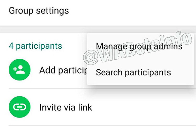 Configura&ccedil;&otilde;es de grupo Whatsapp &ndash; WABetaInfo