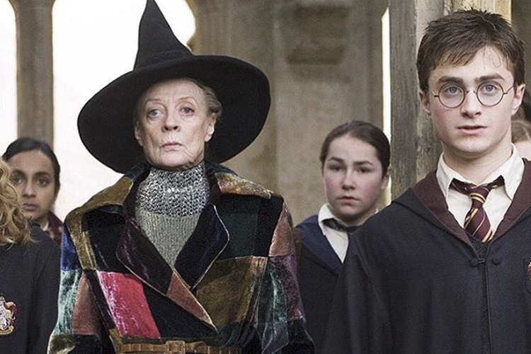 Cena da franquia 'Harry Potter', com looks de moda da Dior