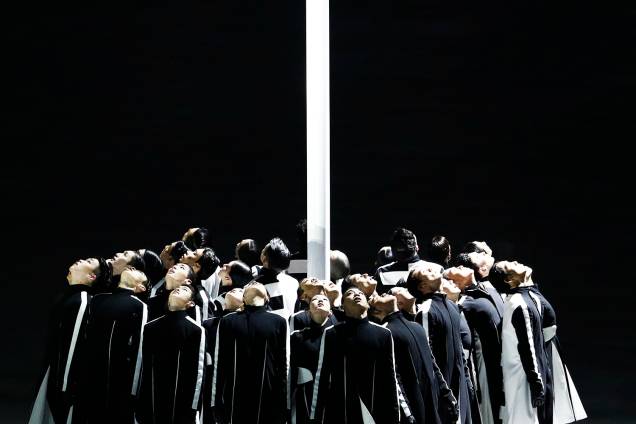 Artistas realizam performance durante a cerimônia de encerramento dos Jogos Olímpicos de Inverno, em Pyeongchang, na Coreia do Sul - 25/02/2018 Artistas realizam performance durante a cerimônia de encerramento dos Jogos Olímpicos de Inverno, em Pyeongchang, na Coreia do Sul - 25/02/2018