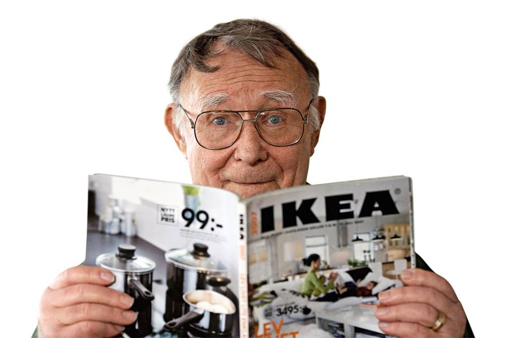 Ingvar Kamprad – Fundador da Ikea, rede sueca de lojas de móveis com 350 unidades pelo mundo