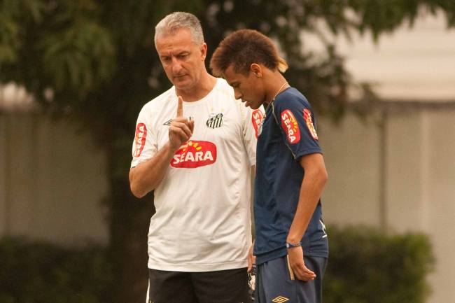 Dorival Junior e Neymar Dorival Junior e Neymar
