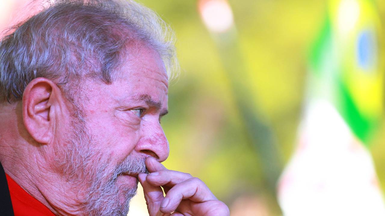 O ex-presidente Lula realiza comício em Santana do Livramento (RS) - 19/03/2018
