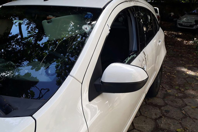 Carro onde a vereadora Marielle Franco foi assassinada no Rio de Janeiro (RJ) - 15/03/2018