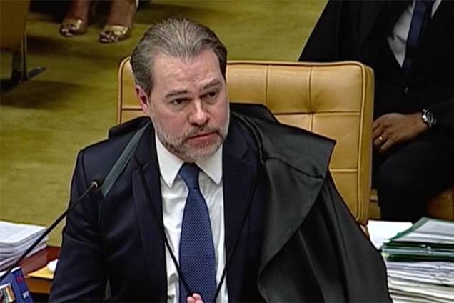 O ministro Dias Toffoli em sessão no Supremo Tribunal Federal, em Brasília (DF) - 22/03/2018 O ministro Dias Toffoli em sessão no Supremo Tribunal Federal, em Brasília (DF) - 22/03/2018